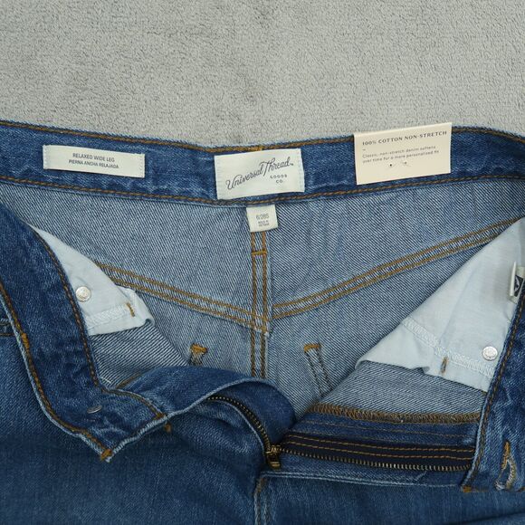 Universal Thread Jeans Women's 6S Blue High-Rise Relaxed Wide-Leg 29" Inseam NWT - Picture 13 of 16